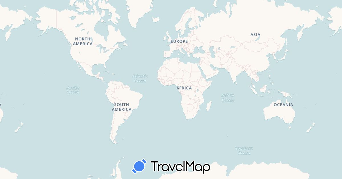 TravelMap itinerary: driving, bus, plane, cycling, train, hiking, boat in Antigua and Barbuda, Belgium, Bahamas, Cuba, Cape Verde, Germany, Dominica, Dominican Republic, Spain, France, Guadeloupe, Greece, Haiti, Italy, Saint Kitts and Nevis, Saint Lucia, Morocco, Montserrat, Netherlands, Turks and Caicos Islands, Tunisia, United States, Saint Vincent and the Grenadines, British Virgin Islands (Africa, Europe, North America)